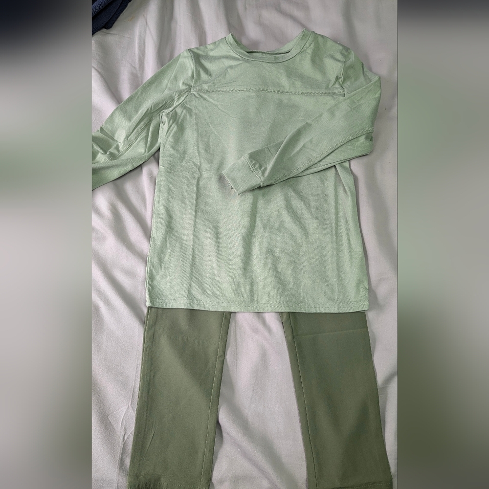 Okie Dokie Light Green Two-Piece Set